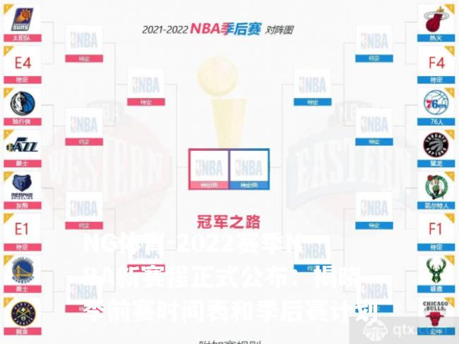 2022赛季NBA新赛程正式公布：揭晓季前赛时间表和季后赛计划