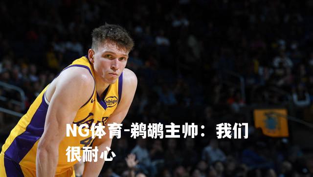 鹈鹕主帅：我们很耐心