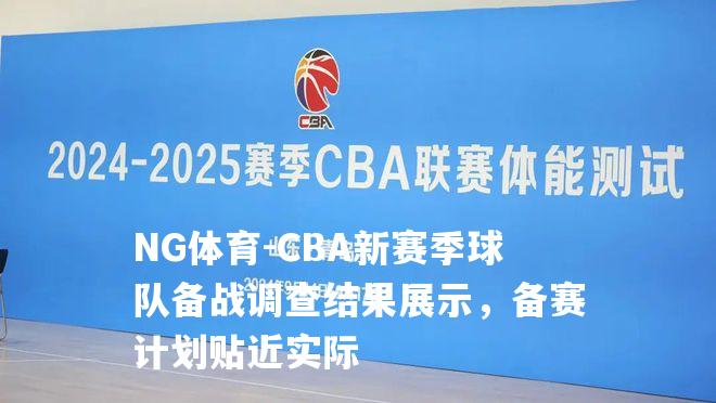 CBA新赛季球队备战调查结果展示，备赛计划贴近实际
